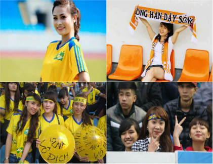 Mê mẩn những nữ CĐV V-League xinh đẹp như hot girl